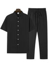 Men's Business Casual Shirt and Pants Set for Summer 2024