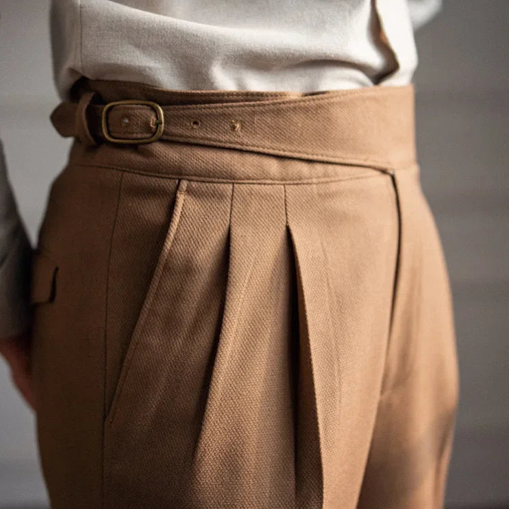 2023 Autumn/Winter Italian High-Waisted Casual Trousers