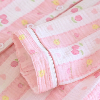 2025 New Spring Women's Pajama Set 100% Cotton Comfort