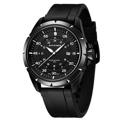 SAPPHERO Men Watch Luxury Quartz Waterproof Gift Wristwatch