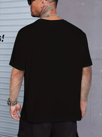100% Cotton Men's Summer Casual Bear Pattern T-Shirt